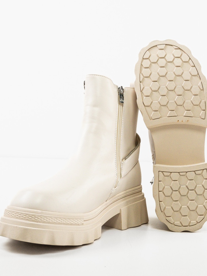 Tronchetti da donna Beige Bybert - Img 5