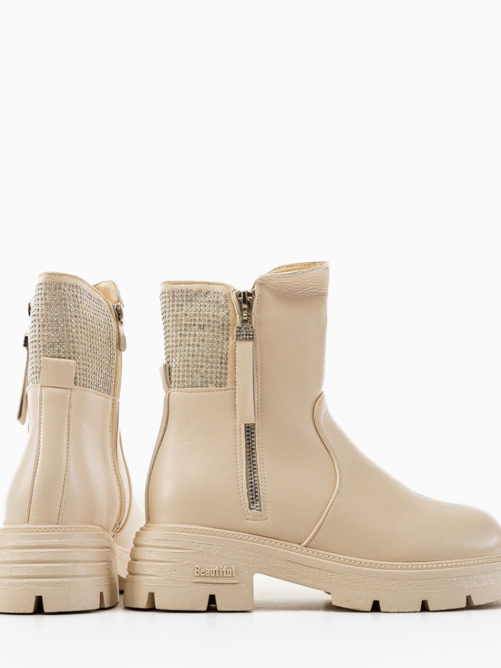 Tronchetti da donna Beige Hella - Img 5