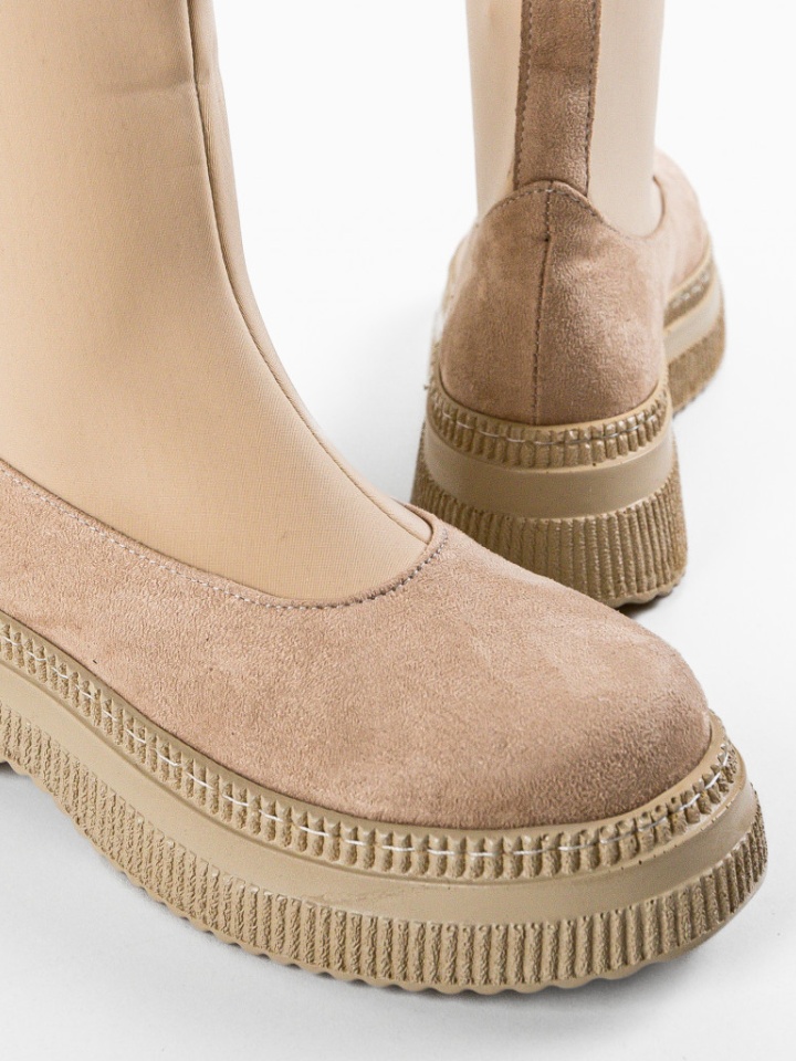 Tronchetti da donna Beige Herma - Img 8