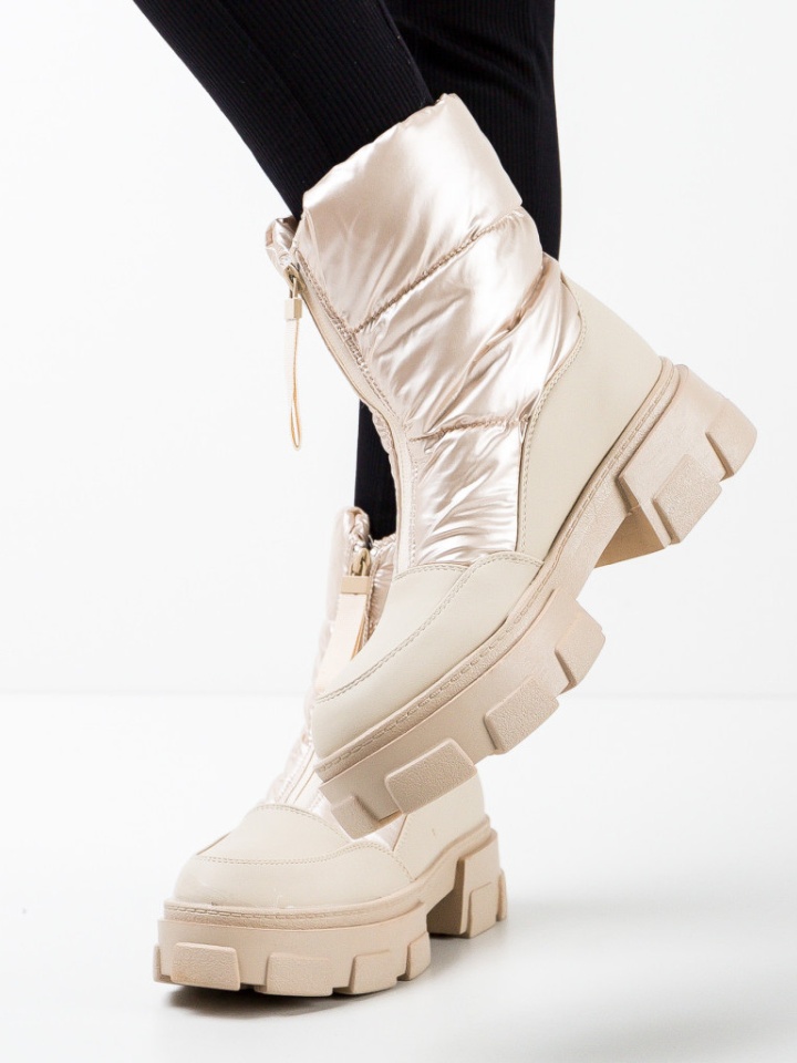 Tronchetti da donna Beige Olez - Img 12