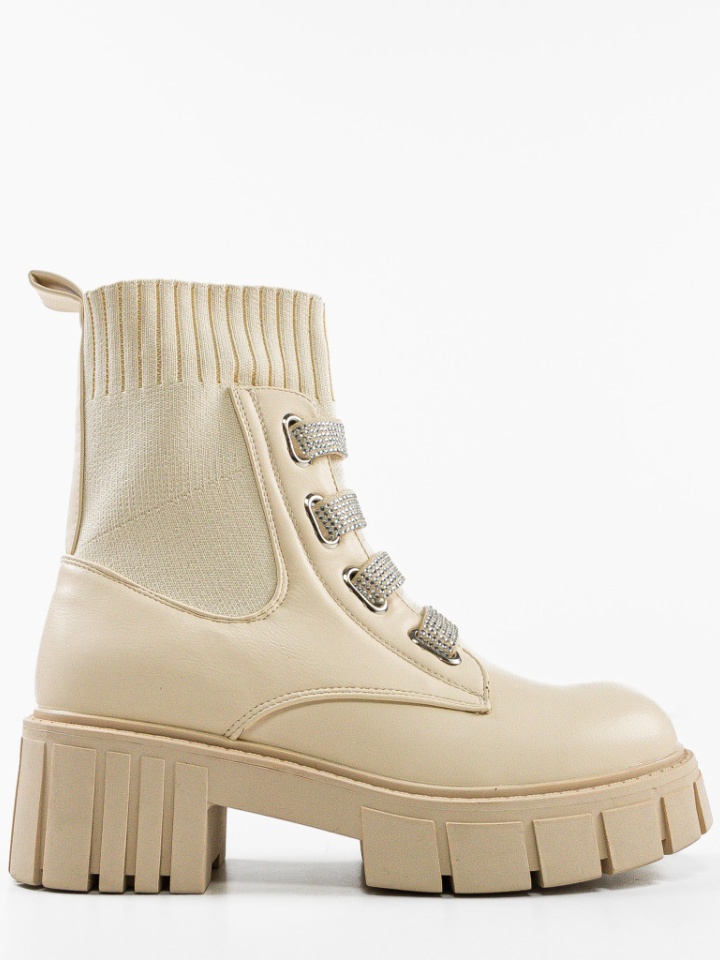 Tronchetti da donna Beige Robbi - Img 6
