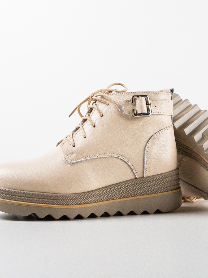 Tronchetti da donna Beige Solders - Img 8