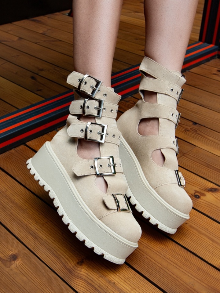 Tronchetti da donna Beige Stepgan - Img 2