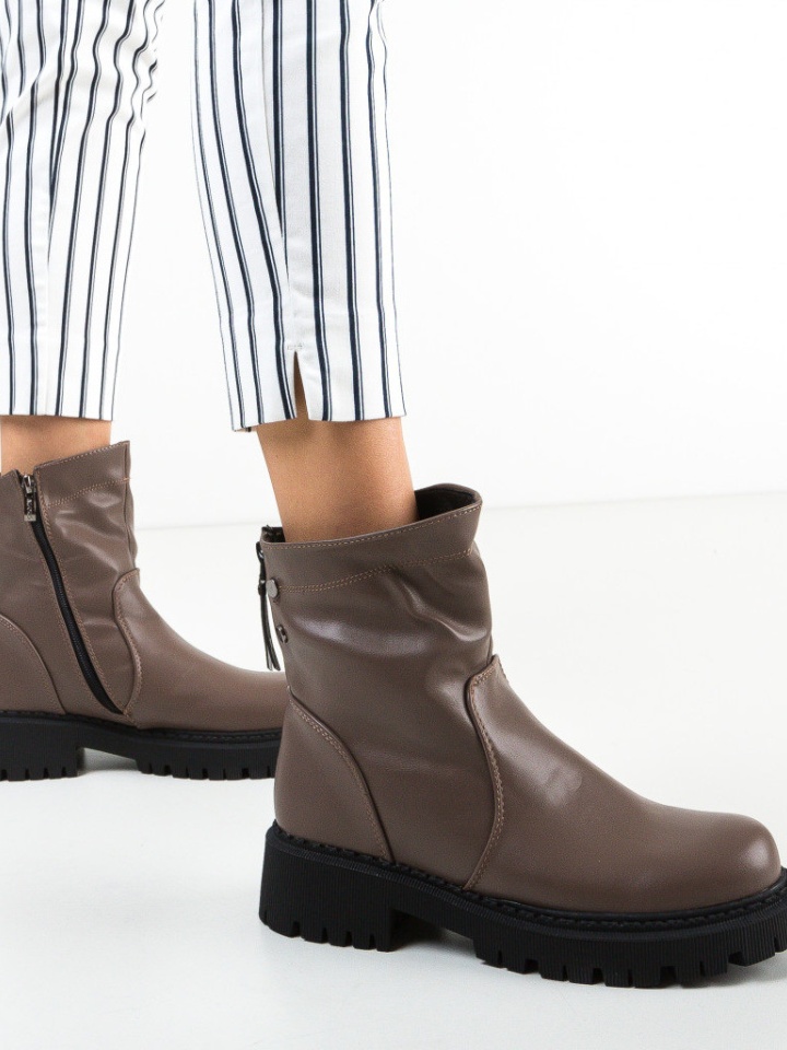 Tronchetti da donna Khaki Caroba - Img 1