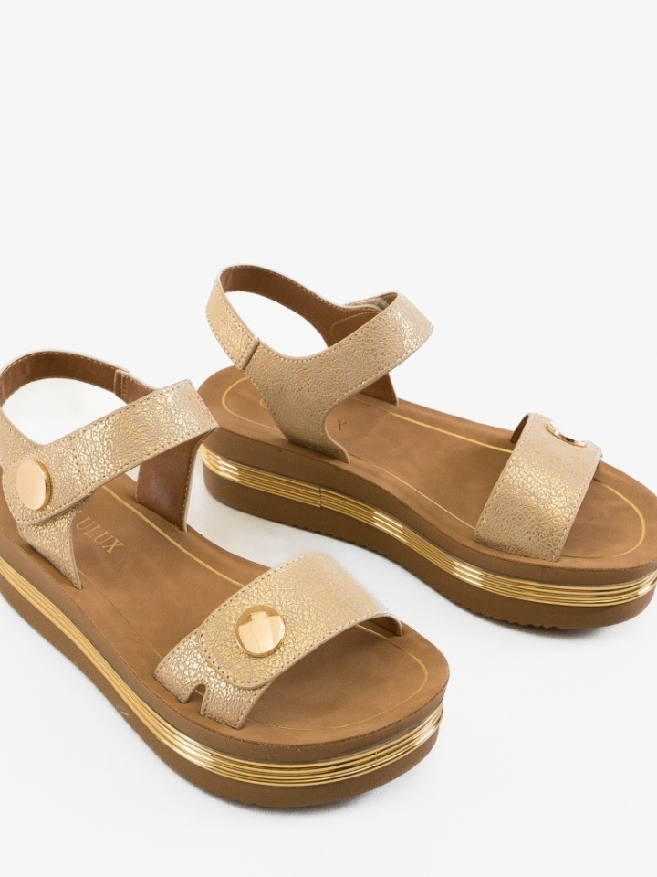 Sandali con plateau Oro Penty 2 - Img 20