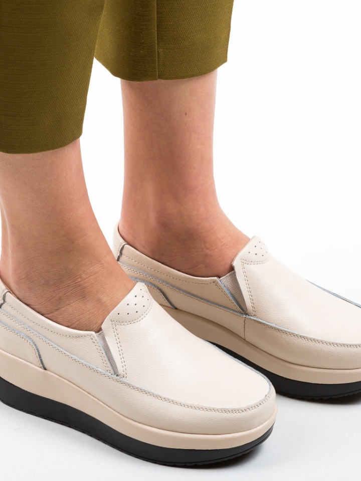 Scarpe casual Beige Freeman - Img 5