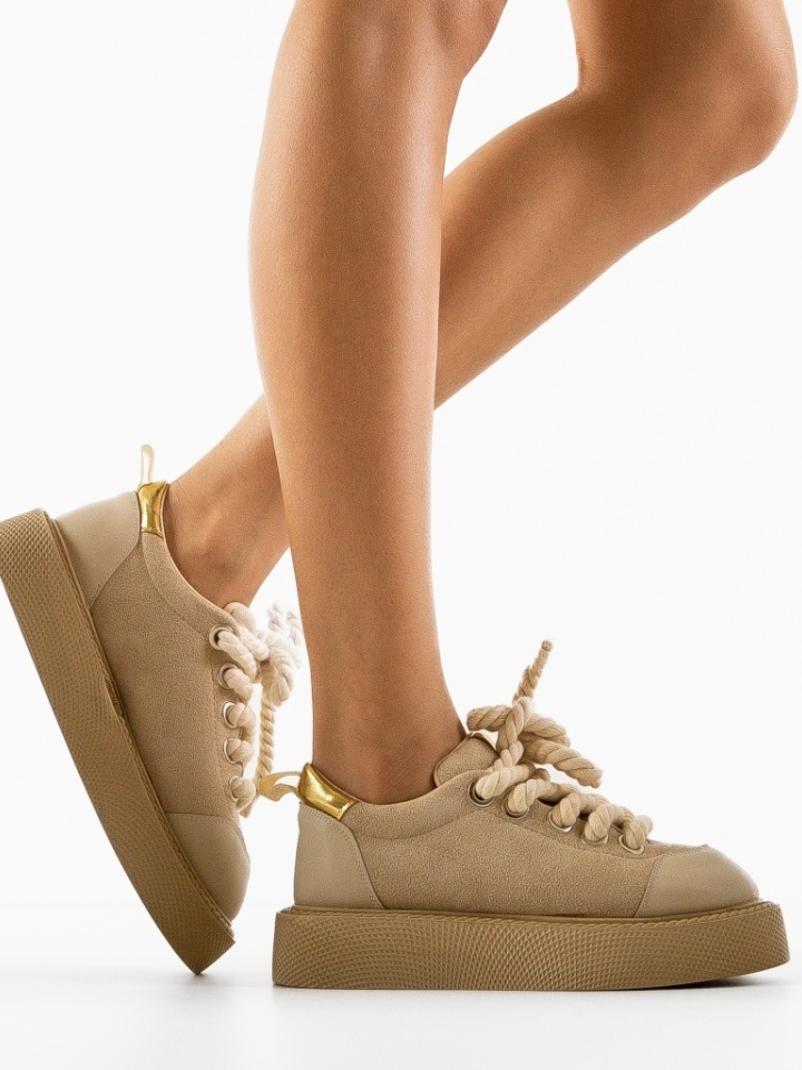 Scarpe casual Beige Lamesytt - Img 2