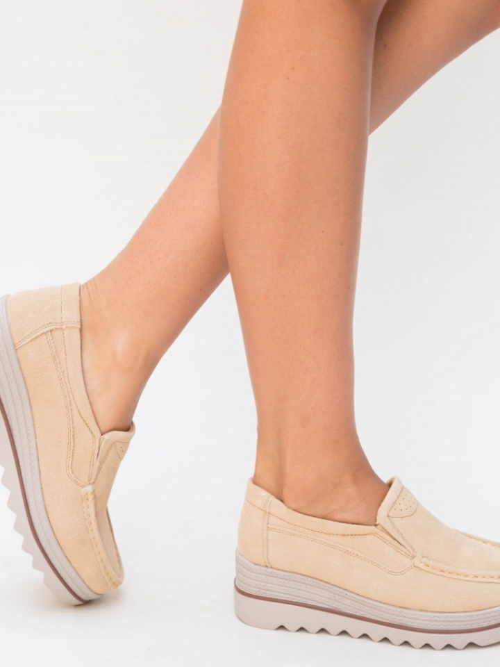 Scarpe casual Beige Smirno - Img 7