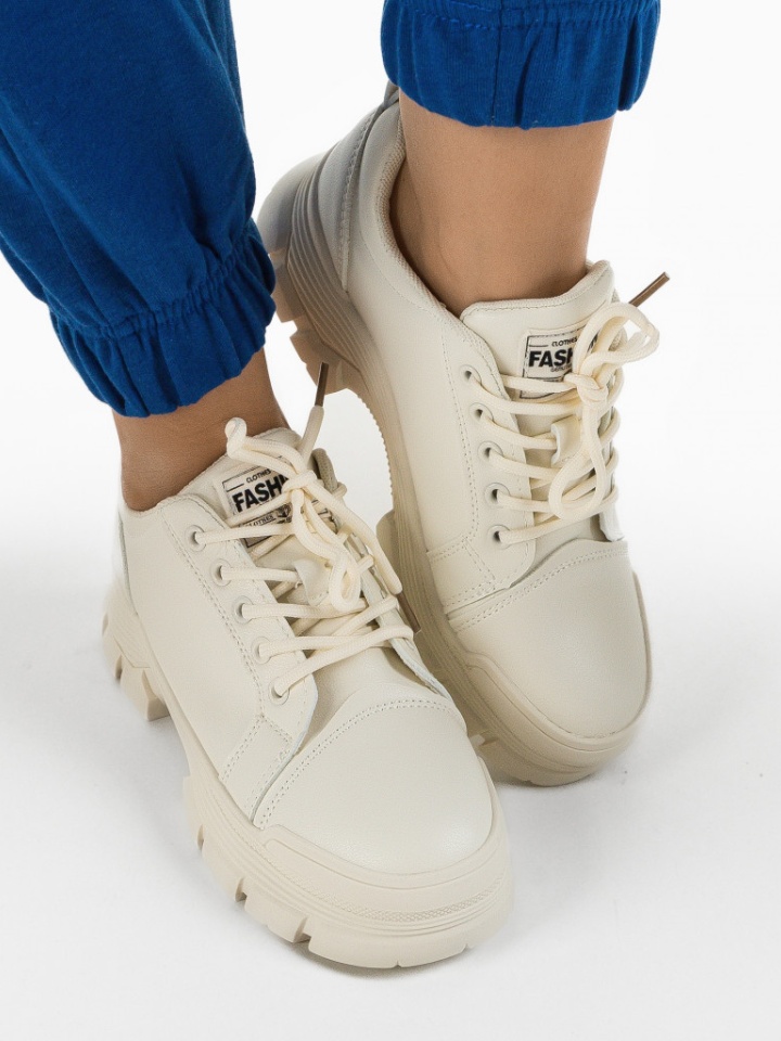 Scarpe casual Beige Tillie - Img 5