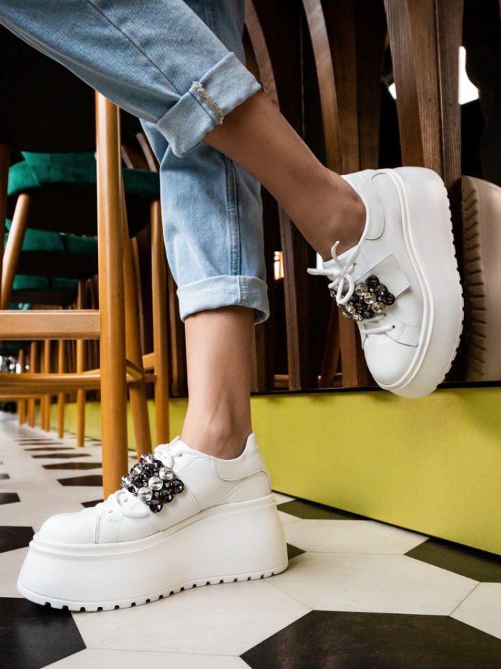 Scarpe casual Bianche Alma - Img 3