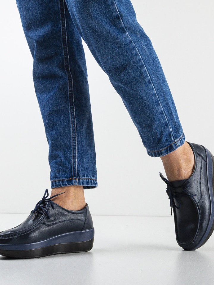 Scarpe casual Blu navy Vlasta - Img 3