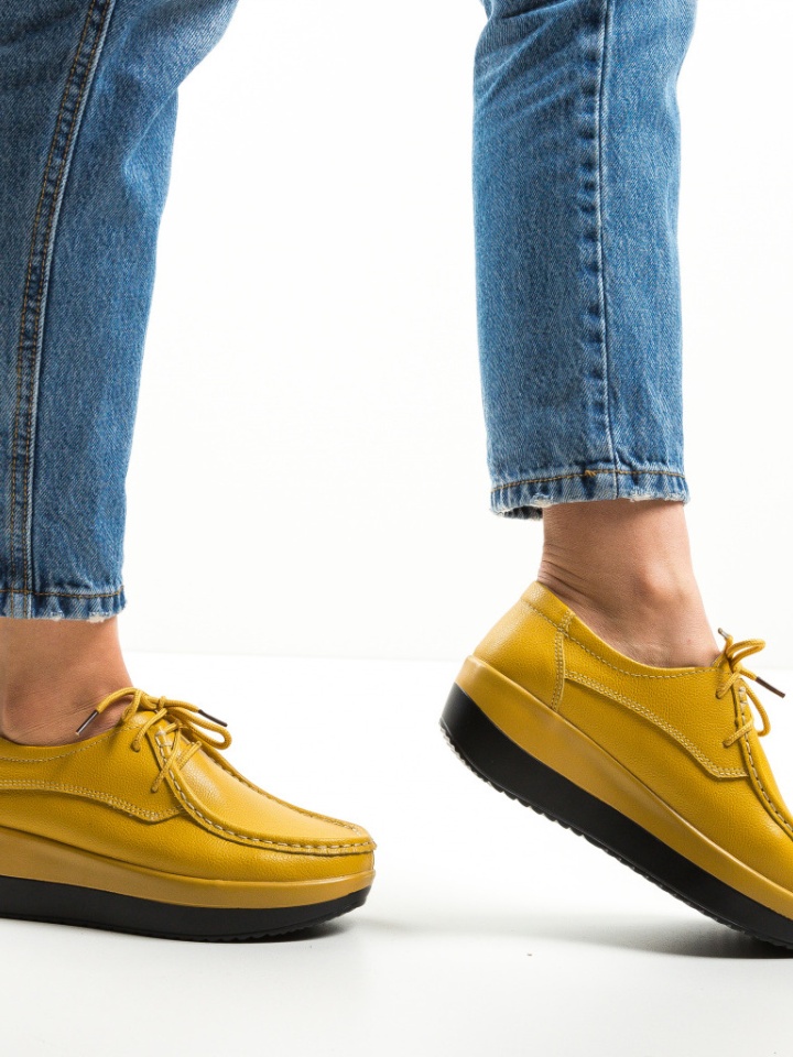 Scarpe casual Gialle Vlasta - Img 10
