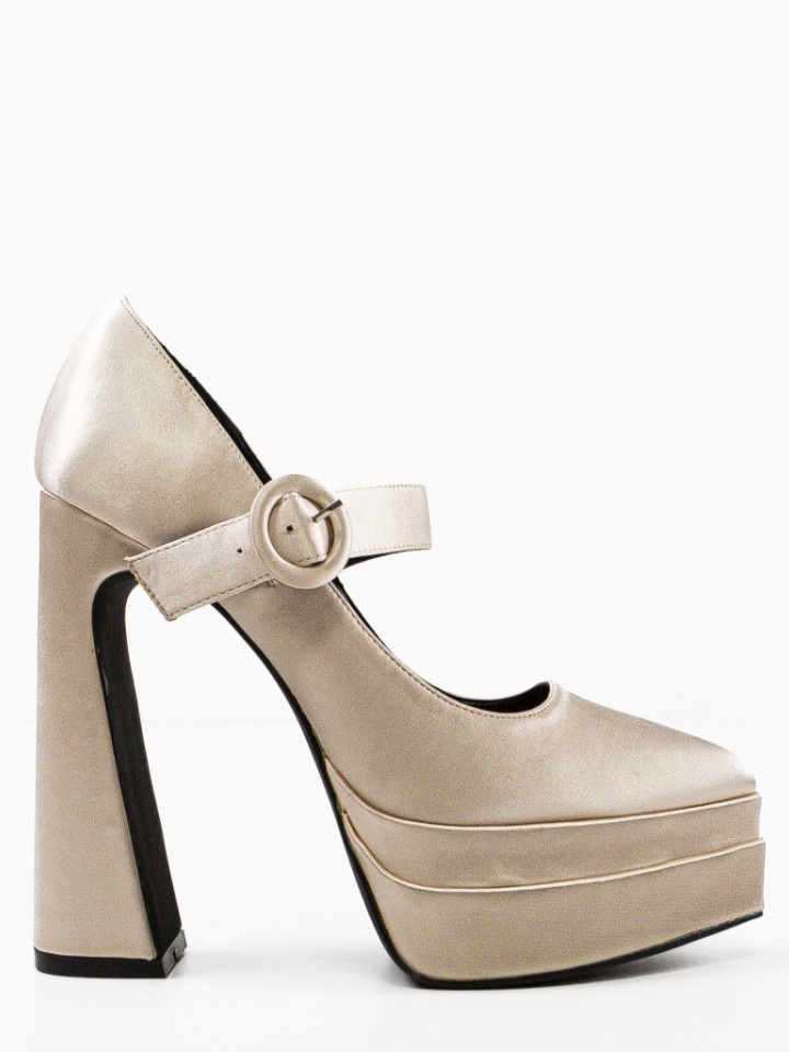 Scarpe da donna Beige Fobol - Img 5