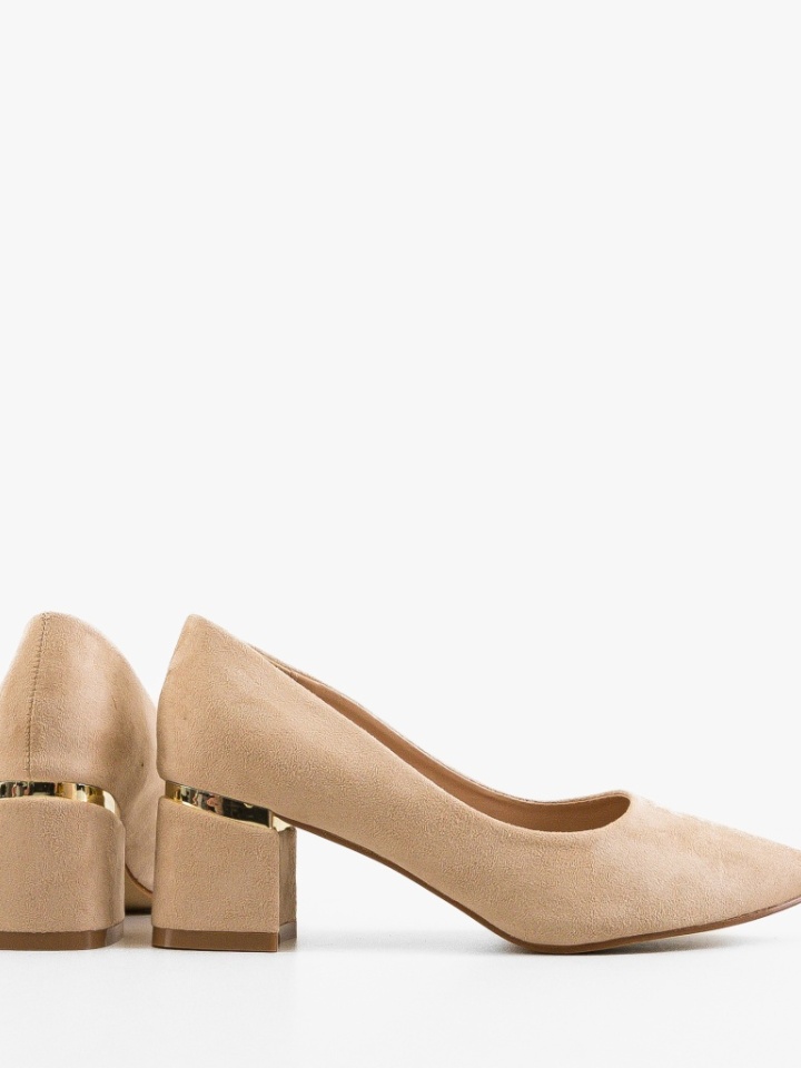 Scarpe da donna Beige Hazmelo - Img 4