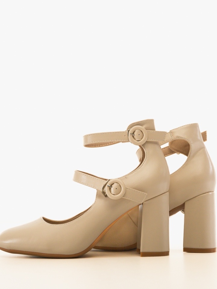 Scarpe da donna Beige Rasthe - Img 3