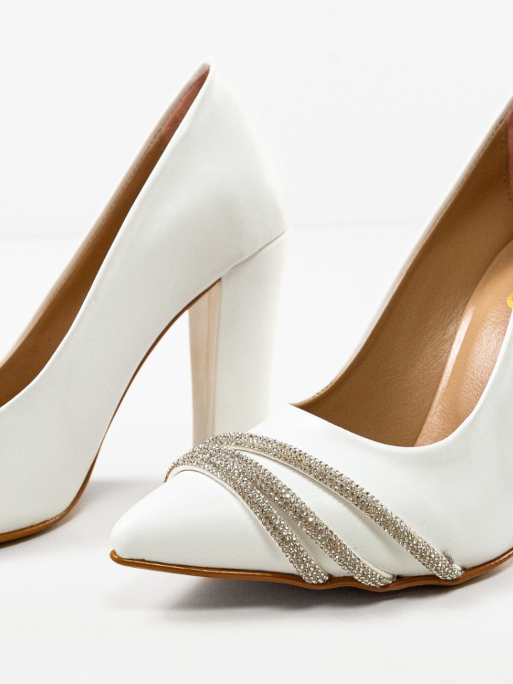 Scarpe da donna Bianche Jusyne - Img 4