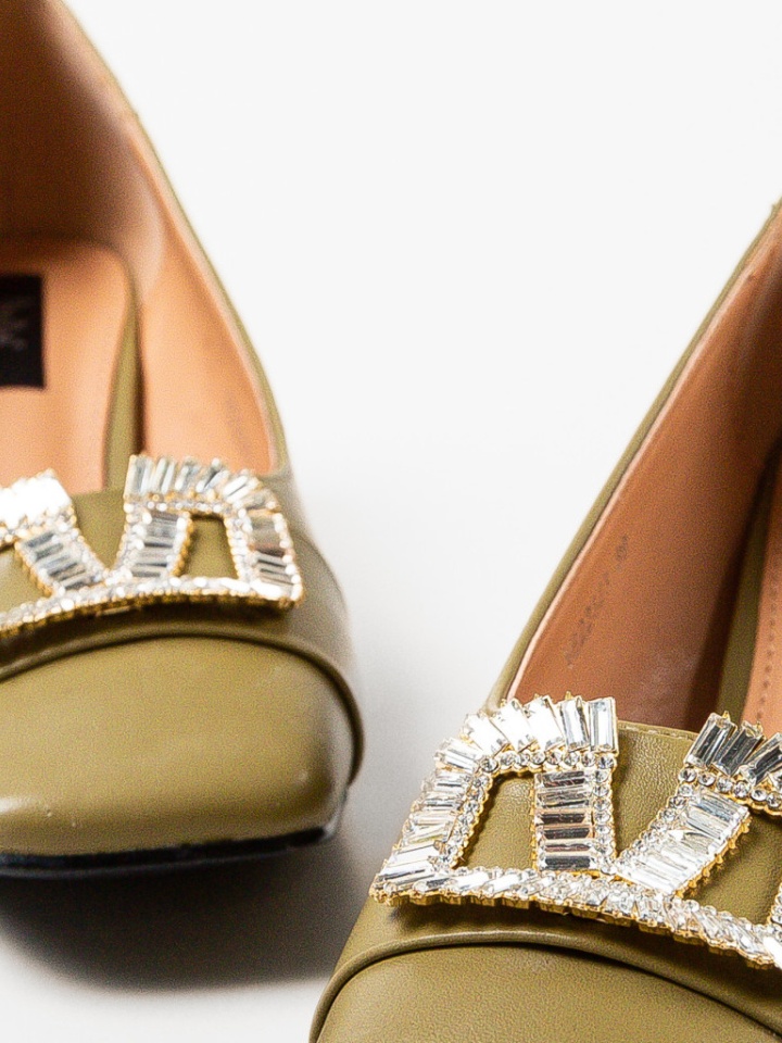 Scarpe da donna Khaki Strickl - Img 6