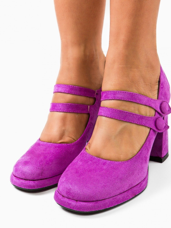 Scarpe da donna Viola Vintage - Img 3