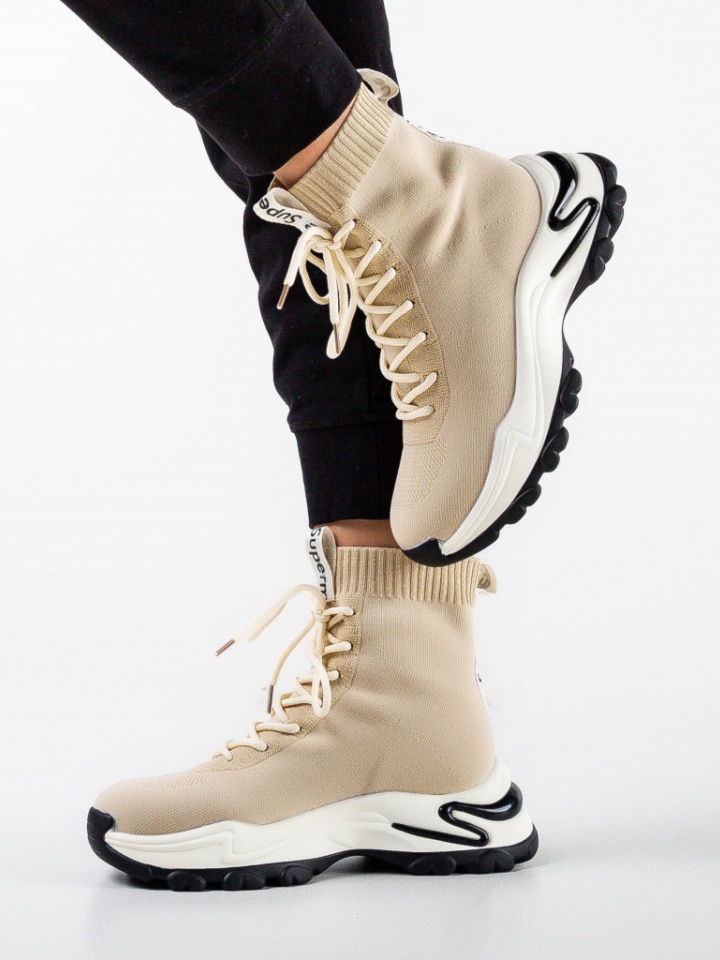 Scarpe sportive Beige Mendra - Img 9
