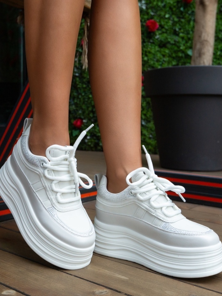 Scarpe sportive Bianche Sheorni - Img 4