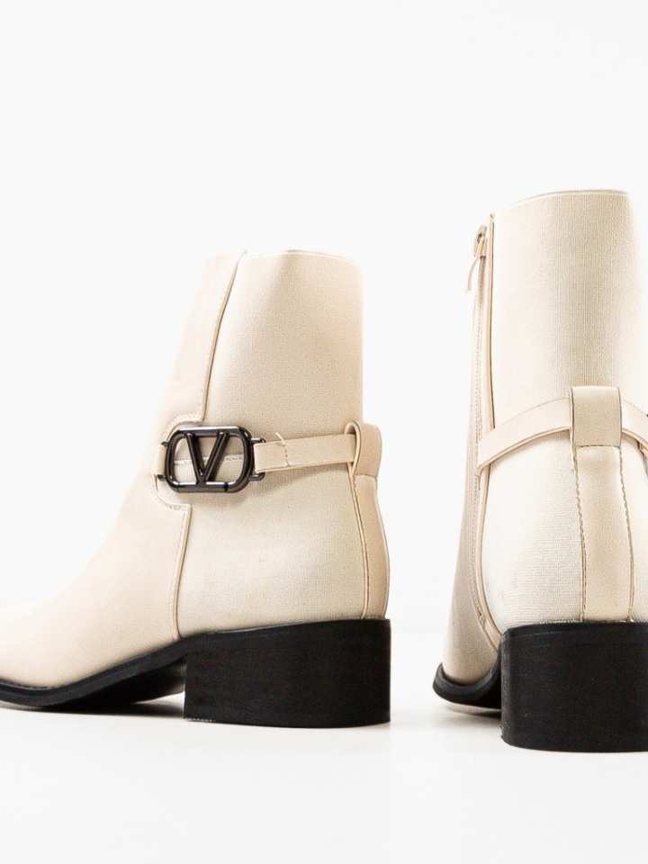 Stivali bassi Beige Math - Img 5