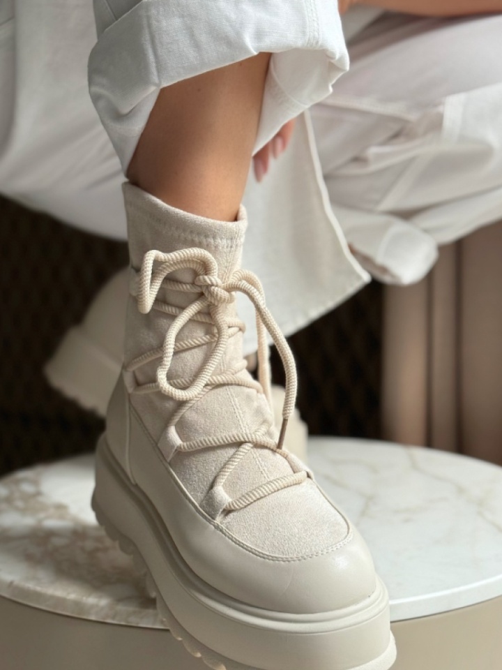 Tronchetti da donna Beige Amore - Img 1