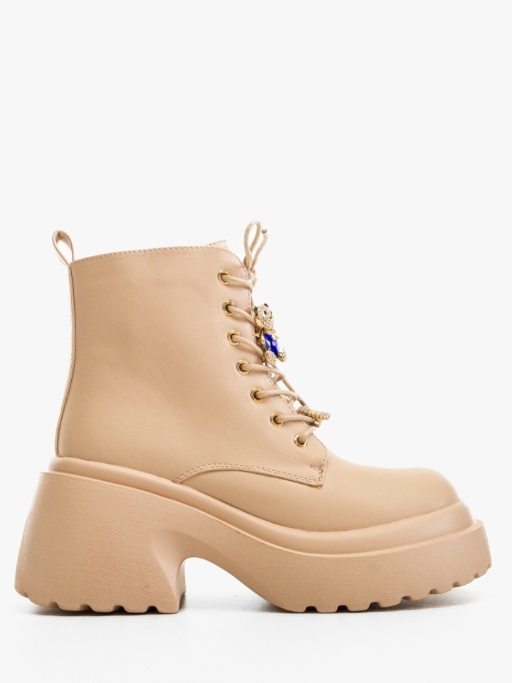 Tronchetti da donna Beige Bearr - Img 2