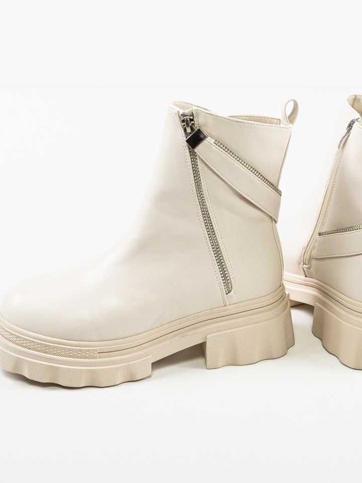Tronchetti da donna Beige Bybert - Img 6
