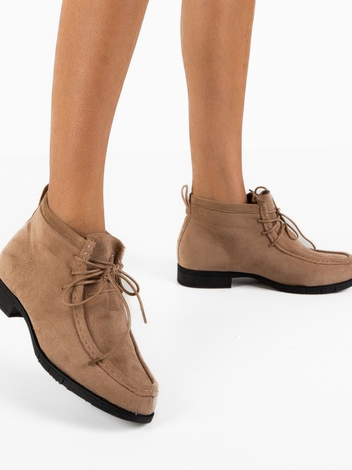 Tronchetti da donna Beige Dinton - Img 1