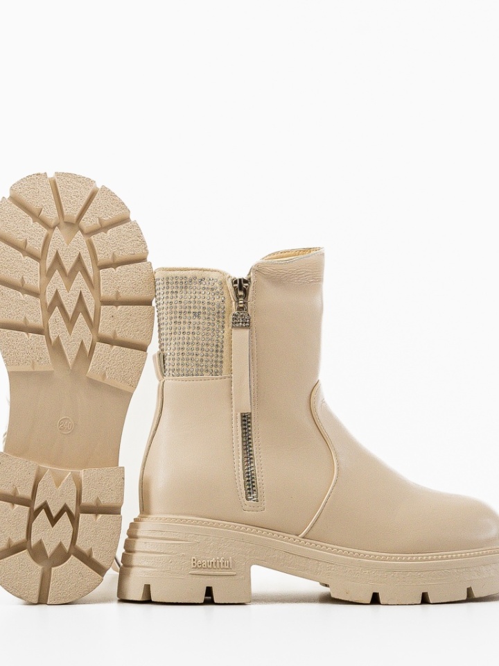 Tronchetti da donna Beige Hella - Img 6