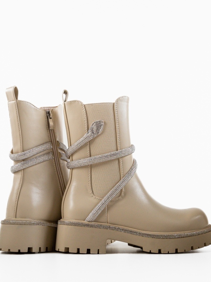 Tronchetti da donna Beige Jon - Img 5