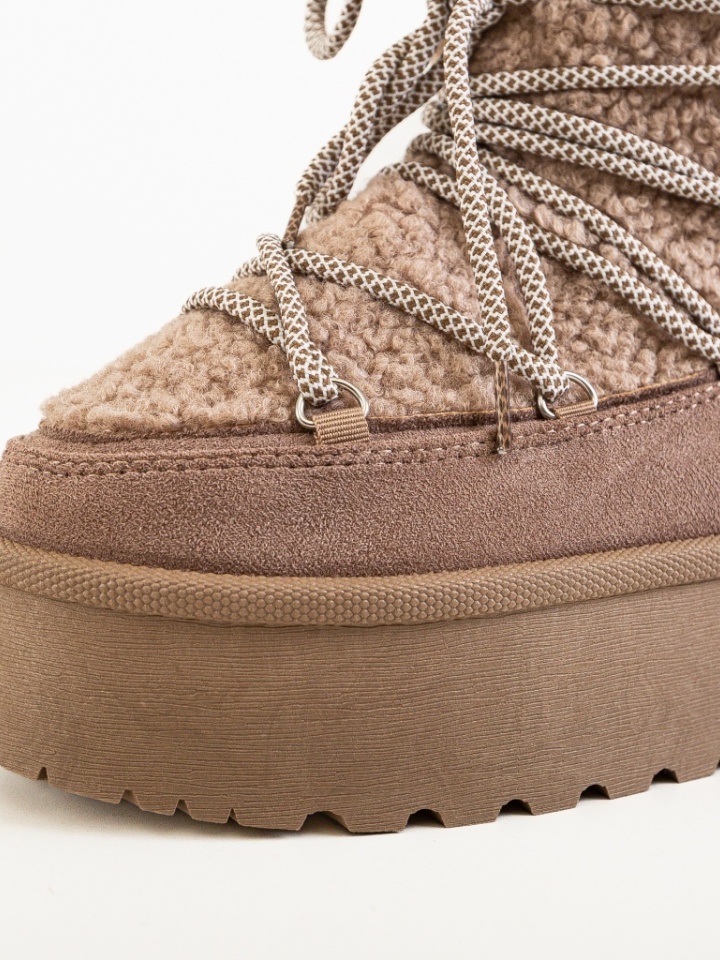 Tronchetti da donna Beige Kmile - Img 7