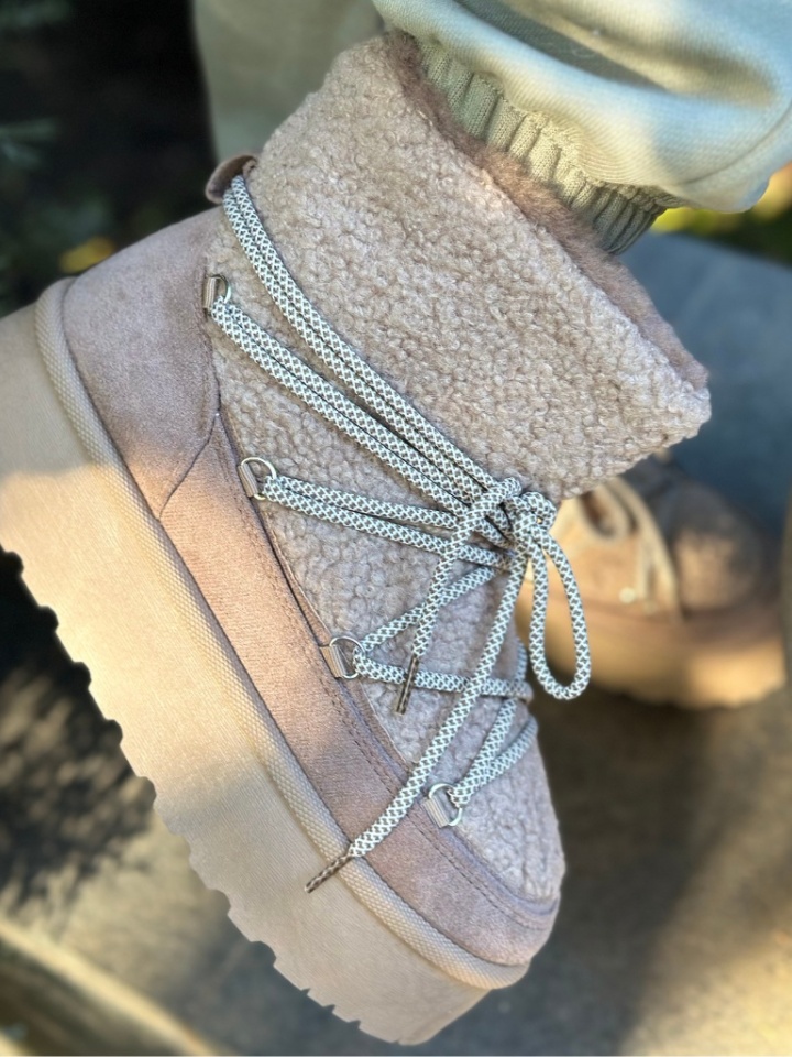 Tronchetti da donna Beige Kmile - Img 8