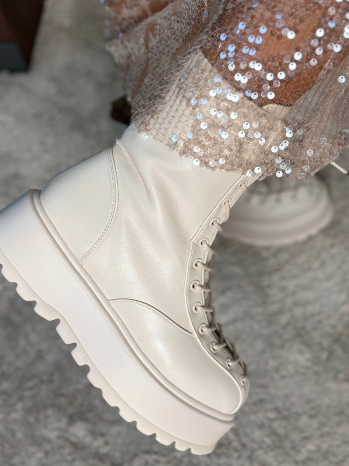 Tronchetti da donna Beige Pekiot - Img 9