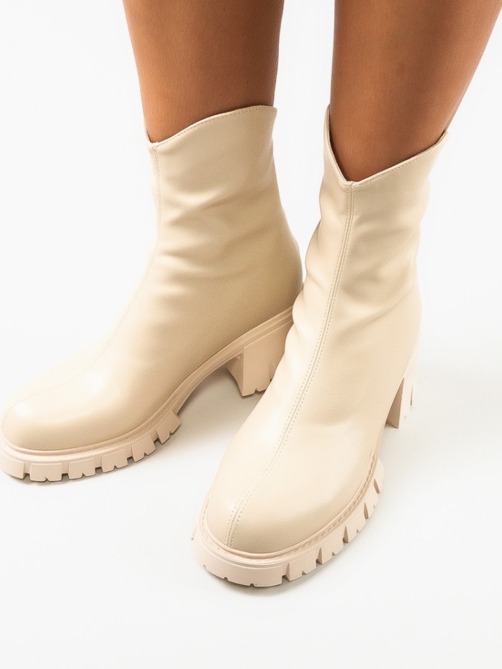 Tronchetti da donna Beige Siman - Img 3