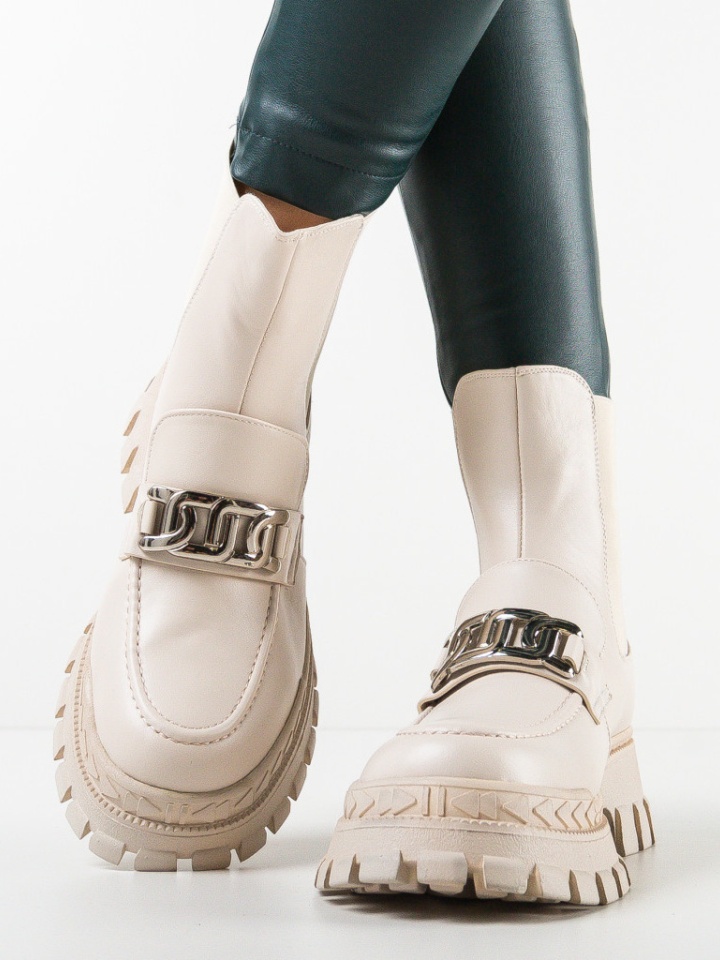 Tronchetti da donna Beige Sufyan - Img 14
