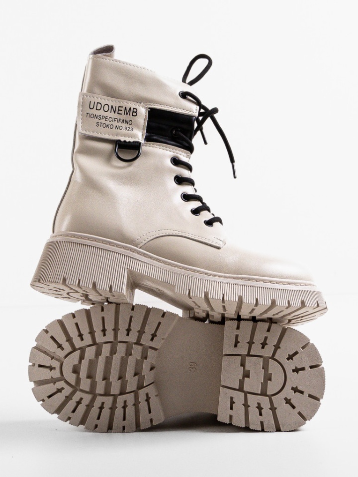 Tronchetti da donna Beige Udonem - Img 6