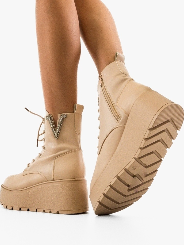 Tronchetti da donna Beige Vivien - Img 4