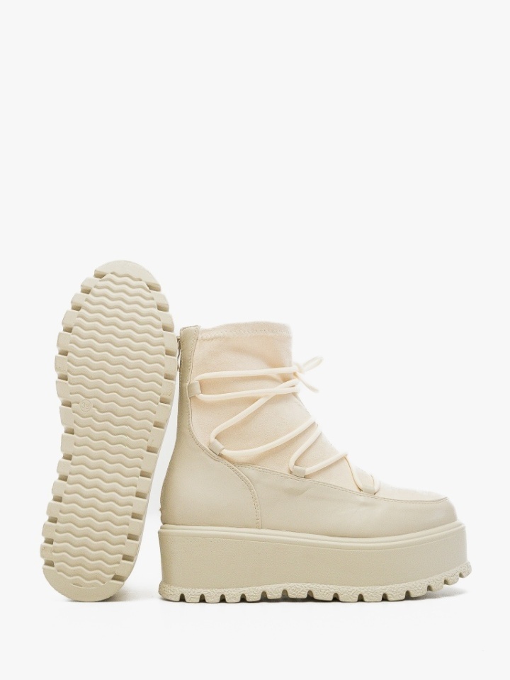 Tronchetti da donna Beige Wayne - Img 5