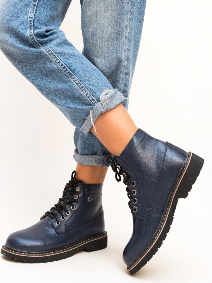 Tronchetti da donna Blu navy Reiko - Img 7