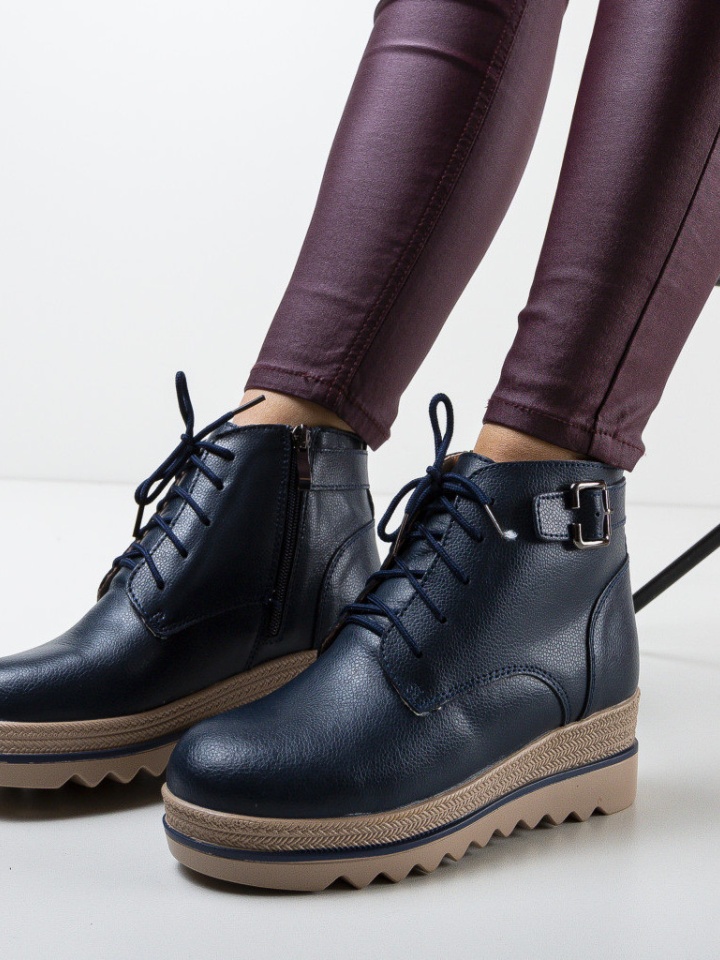Tronchetti da donna Blu navy Solders - Img 1