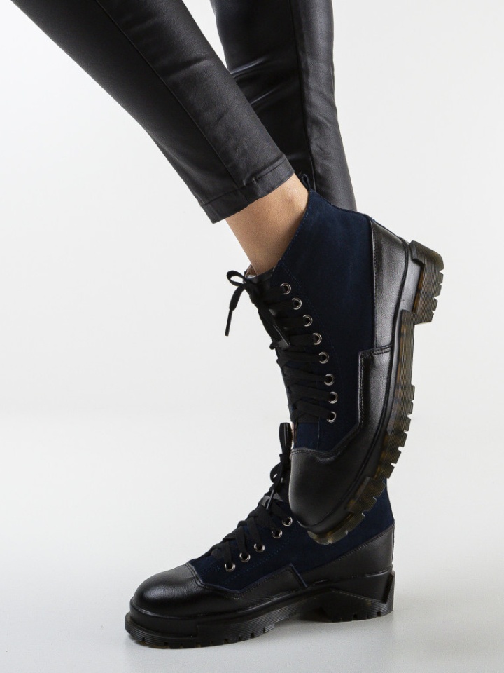 Tronchetti da donna Blu navy Yugu - Img 9