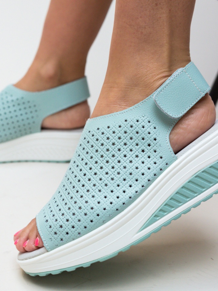 Sandali con plateau Blu Liberty - Img 1