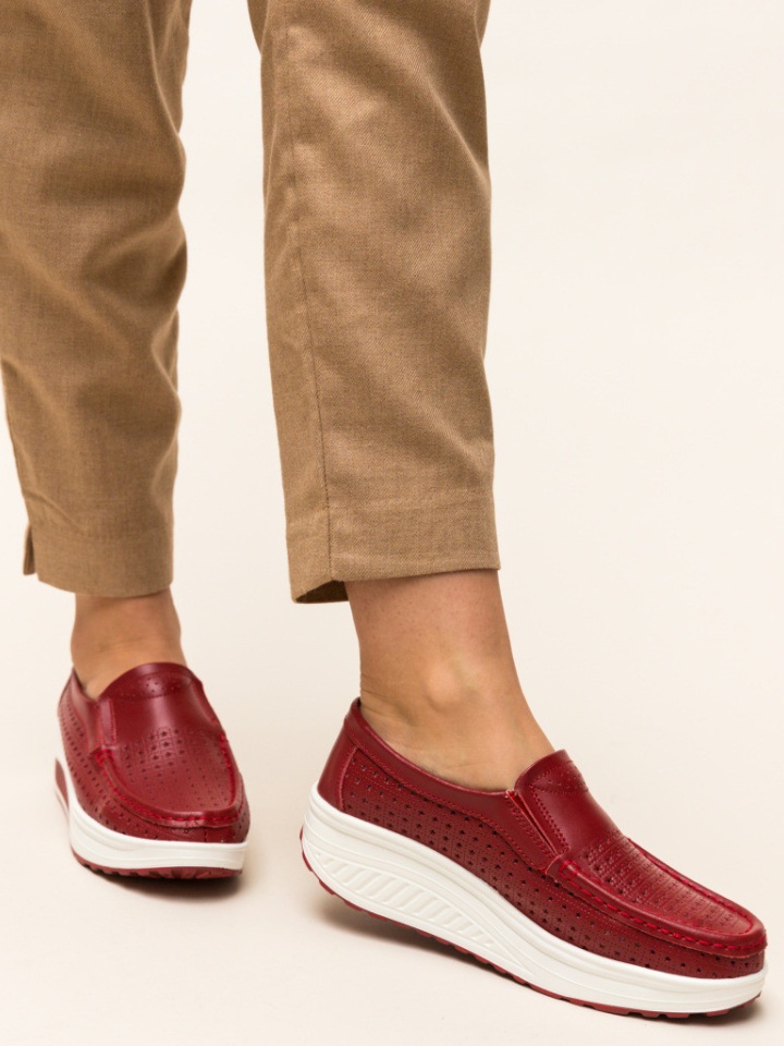 Scarpe casual Rosse Bicaz - Img 1