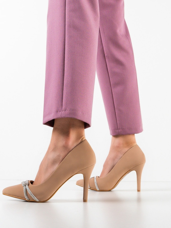 Scarpe da donna Beige Ajan - Img 2