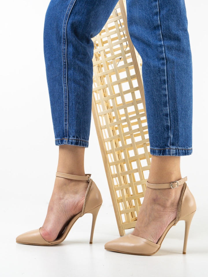 Scarpe da donna Beige Izalam - Img 2