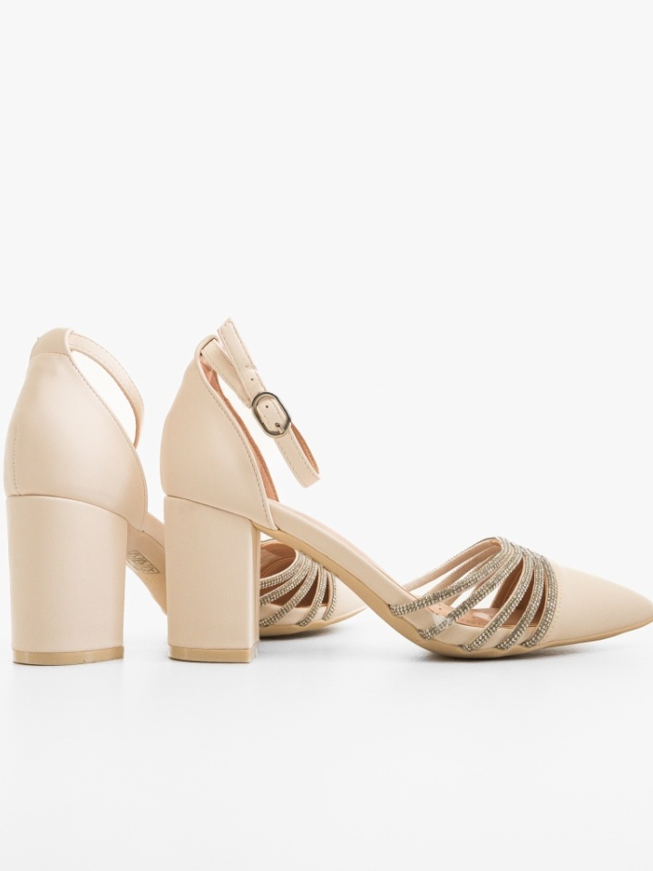Scarpe da donna Beige Meny - Img 2