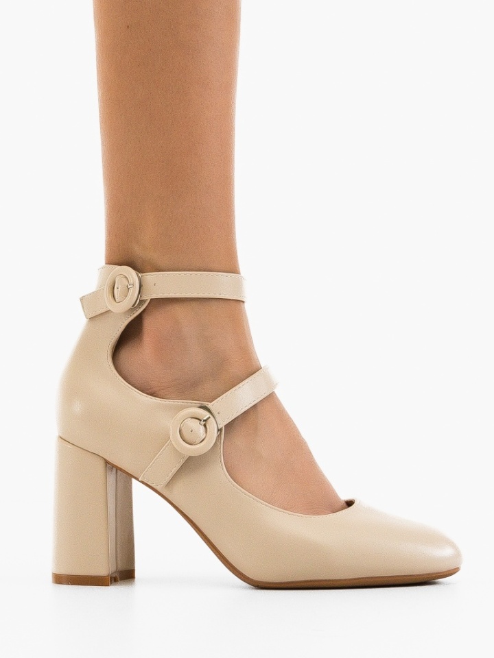 Scarpe da donna Beige Rasthe - Img 4