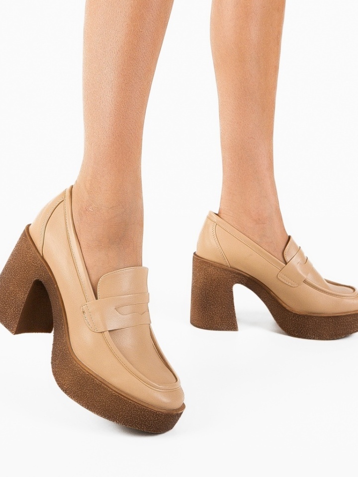 Scarpe da donna Beige Socheat - Img 3