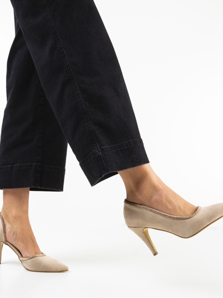 Scarpe da donna Beige Wiham - Img 9
